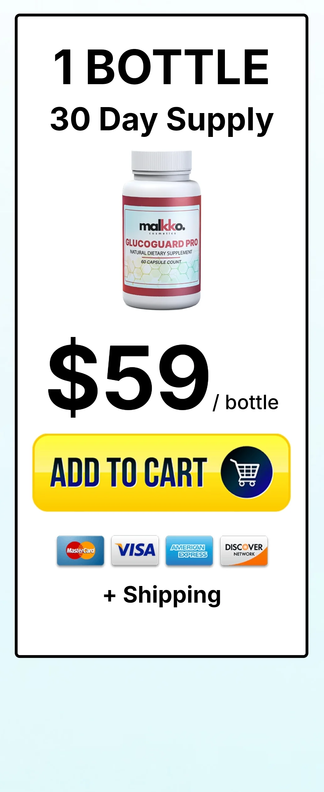 GlucoGuard Pro™ 1 bottle pricing